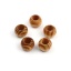 Picture of Natural Pine Wood Spacer Beads Drum Brown Yellow Stripe About 20mm Dia., Hole: Approx 10.1mm, 50 PCs