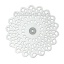 Picture of 304 Stainless Steel Filigree Stamping Embellishments Findings, Flower Silver Tone, Hollow Carved 35mm(1 3/8") x 34mm(1 3/8"), 20 PCs