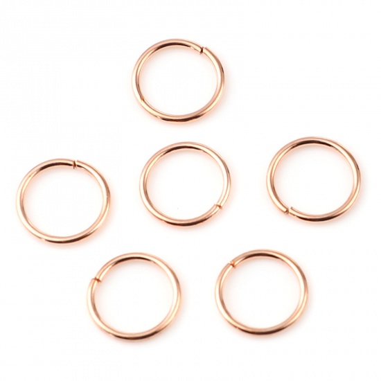Picture of 1mm Iron Based Alloy Open Jump Rings Findings Circle Ring At Random 8mm Dia, 200 PCs