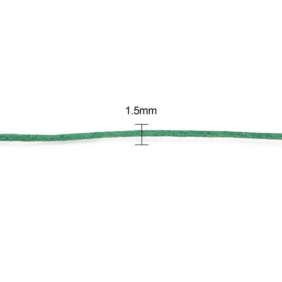 Immagine di Cotone Gioielli Corda Verde 1.5mm, 70 M