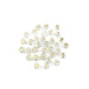 Picture of Acrylic Beads Capital Alphabet/ Letter Golden At Random Pattern Glitter About 10mm Dia., Hole: Approx 2.3mm, 200 PCs