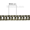 Immagine di Lega di Ferro borsa catena cinghia Tono del Bronzo 9mm x7mm( 3/8" x 2/8"), 1.2M(47 2/8")longhezza,1 Pz