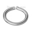 Picture of 200 PCs 8mm x 6mm, 1mm(18 gauge) 304 Stainless Steel Open Jump Rings Findings For Jewelry Making Silver Tone Oval