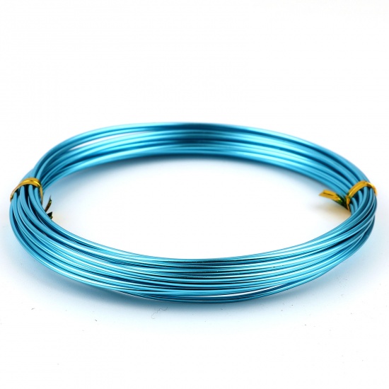 Picture of Aluminum Jewelry Thread Cord Lake Blue 1.5mm, 1 Packet