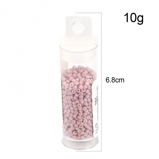 Picture of TOHO Japanese Seed Beads 11/0 765 Matte Glass Frosted Seed Beads Cylinder Pale Lilac About 2mm Dia., Hole: Approx 0.6mm, 1 Bottle