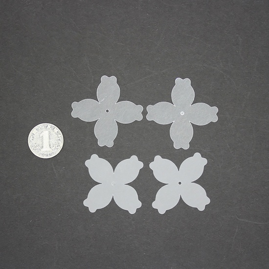 Image de Plastique Dingue/Fou Semi-Transparent Fleur de Muguet Imprimable 29cm x 20cm, 2 Pièces