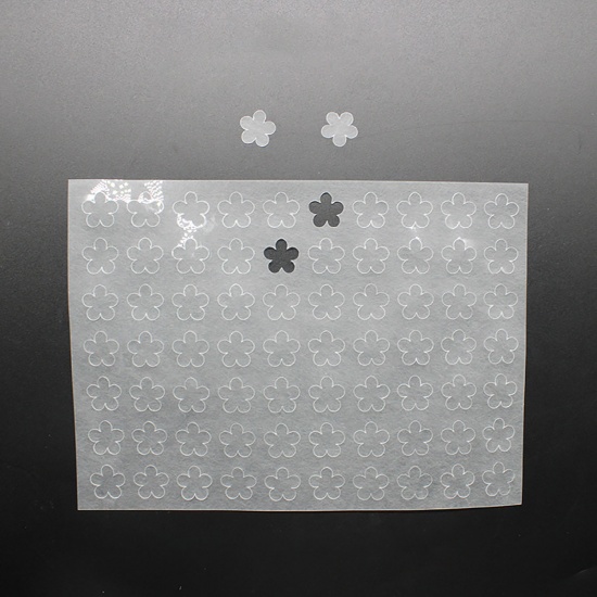 Picture of Shrink Plastic Translucent Plum Flower Printable 20cm x 14.5cm, 2 Sets ( 2 PCs/Set)