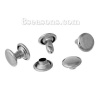 Picture of Iron Based Alloy Case Box Locks Hardware Silver Tone 5mm x5mm( 2/8" x 2/8") 5mm x3mm( 2/8" x 1/8"), 500 Sets
