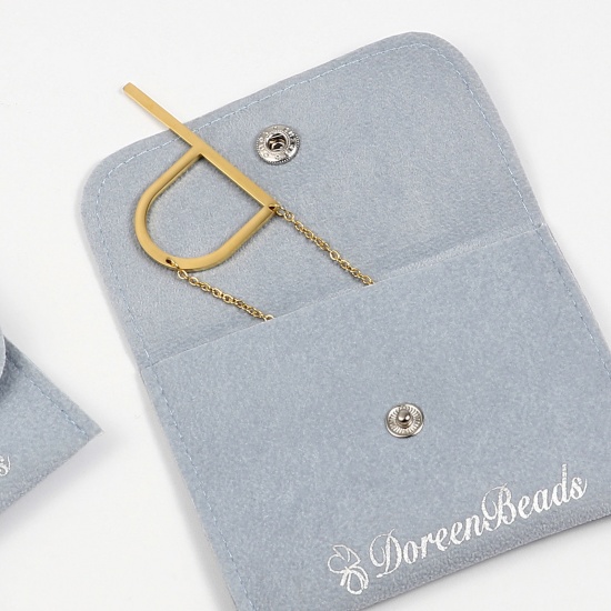 Immagine di Lettera Maiuscola Messaggio " W " Collana con Ciondolo All'Ingrosso, Placcato Oro 24K 304 Acciaio Inossidabile Catena a Cavo, Donne Ecologico Elegante Squisito Regalo Gioielli Per Rivenditore, 42cm-41cm Lunghezza, 1 Pz