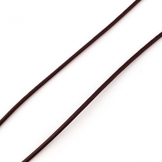 Immagine di Pelle Bovina Gioielli Corda Colore del Caffè 1.5mm, 5 M