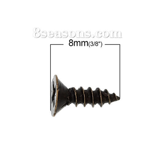 Immagine di Lega di Ferro Manico Perline Tono del Bronzo 8mm x 5mm, 500 Pz