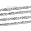 Picture of Iron Based Alloy Foxtail Chain Findings Silver Tone 2.2x2mm( 1/8"x1/8"), 2 M