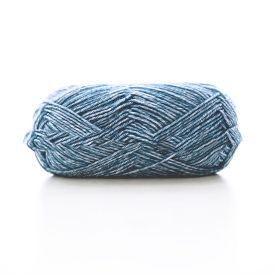 Picture of Blend Fabric Super Soft Knitting Yarn Blue 1.5mm, 1 Roll (Approx 130 M/Roll)