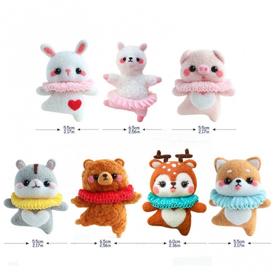 Picture of Felt Neddle Felting Wool Felt Tools Craft Accessories Shiba Inu Dog Orange 1 Set