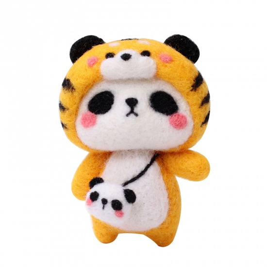 Picture of Felt Neddle Felting Wool Felt Tools Craft Accessories Panda Animal Tiger Yellow 1 Set
