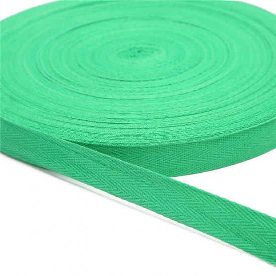 Immagine di Poliestere tessitura Verde Scuro 2cm, 1 Rotolo (Circa 5 Yard/Rotolo)