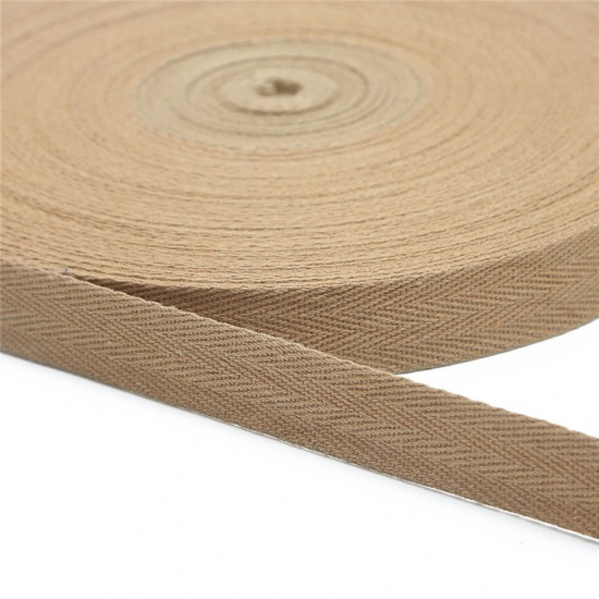 Picture of Polyester Webbing Strap Light Coffee 2cm, 1 Roll (Approx 5 Yards/Roll)
