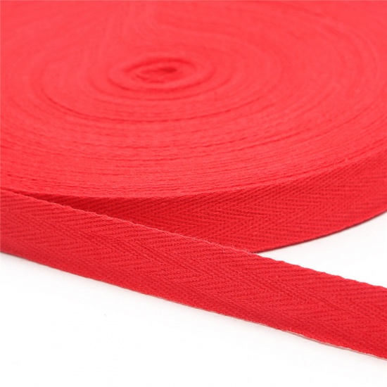 Immagine di Poliestere tessitura Rosso 2cm, 1 Rotolo (Circa 5 Yard/Rotolo)