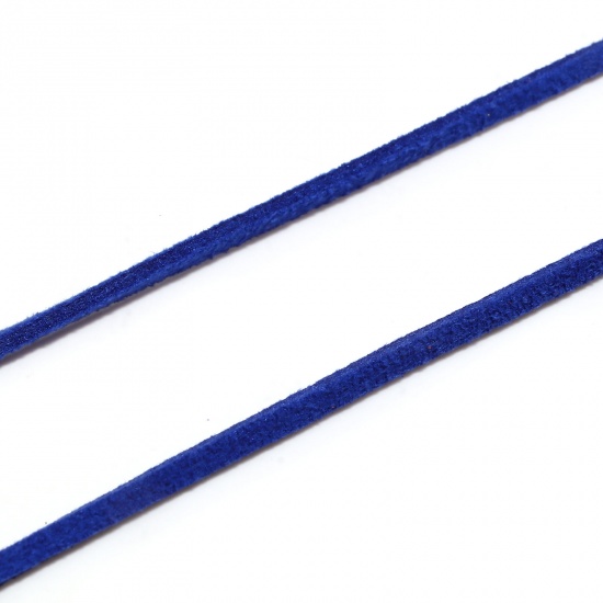 Imagen de Cuerda Terciopelo de Azul Marino Ante 3mm, 1 atado (Aprox 5 M/atados)