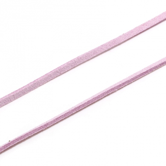 Imagen de Cuerda Terciopelo de Púrpura Claro Ante 3mm, 1 atado (Aprox 5 M/atados)