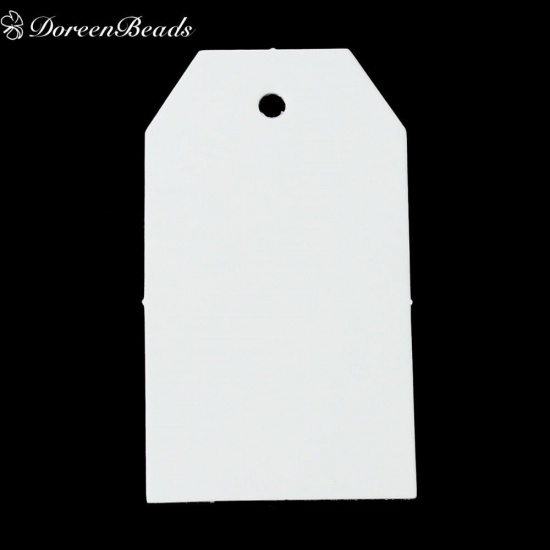 Immagine di Carta Tag Etichetta Marrone 70mm x 40mm, 50 fogli