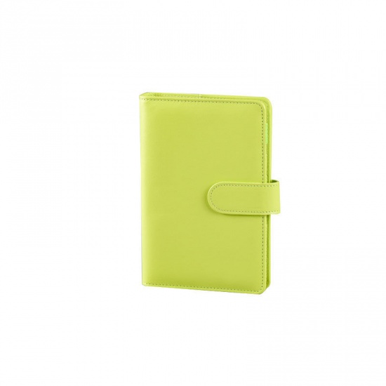 Picture of Grass Green - A6 Magnetic Buckle Notebook Retro PU Cover Binder Without Inner Writing Paper, 1 Copy