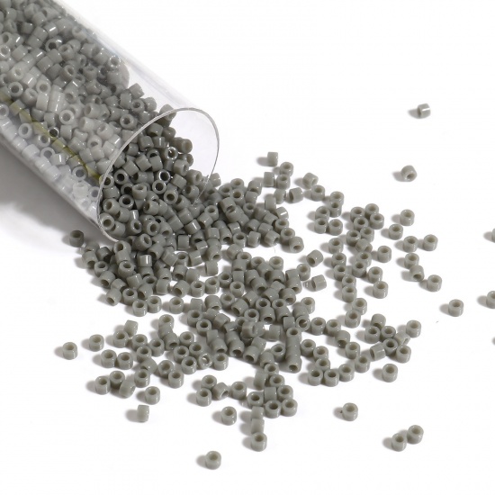 Picture of Miyuki 11/0 731 Glass Seed Beads Round Gray About 2mm Dia., Hole: Approx 0.7mm, 1 Bottle