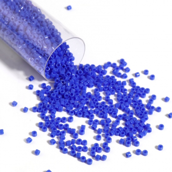 Picture of Miyuki 11/0 1138 Glass Seed Beads Round Dark Blue About 2mm Dia., Hole: Approx 0.7mm, 1 Bottle
