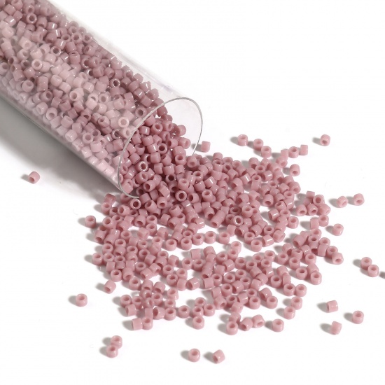 Picture of Miyuki 11/0 728 Glass Seed Beads Round Purple Gray About 2mm Dia., Hole: Approx 0.7mm, 1 Bottle