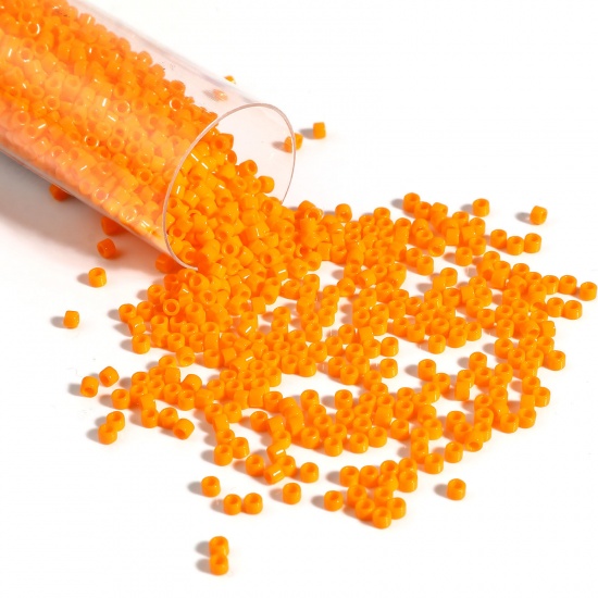Picture of Miyuki 11/0 1133 Glass Seed Beads Round Orange About 2mm Dia., Hole: Approx 0.7mm, 1 Bottle