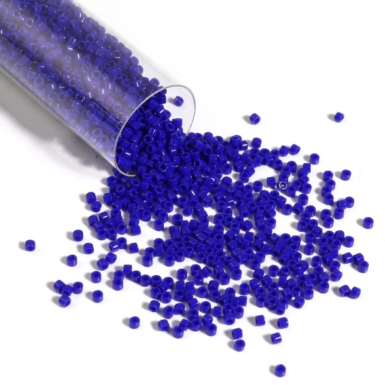 Picture of Miyuki 11/0 726 Glass Seed Beads Round Royal Blue About 2mm Dia., Hole: Approx 0.7mm, 1 Bottle