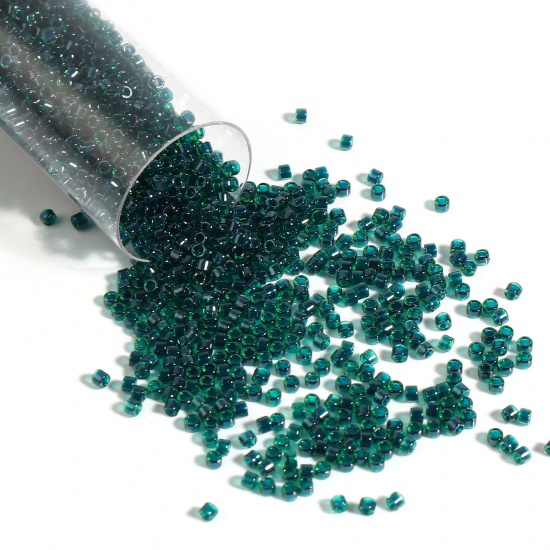 Picture of Miyuki 11/0 275 Glass Seed Beads Round Dark Green About 2mm Dia., Hole: Approx 0.7mm, 1 Bottle
