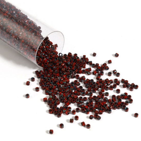 Picture of Miyuki 11/0 2263 Glass Seed Beads Round Wine Red About 2mm Dia., Hole: Approx 0.7mm, 1 Bottle