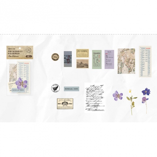 Immagine di Carta DIY Decorazione Di Scrapbook Adesivi Multicolore Francobollo 8cm - 2cm, 1 Pacchetto