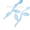 Picture of DIY Fabric Craft Leaf Garland Ribbon Trim Light Blue 25mm(1"), 10 M