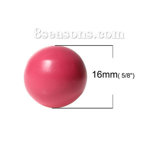 Immagine di Rame Armonia Ball Tondo Anguria Rosso Pittura Senza Foro Adatto pendaglio di Angelo Rufer della Bola Armonia Circa 16mm Dia, 1 Pz