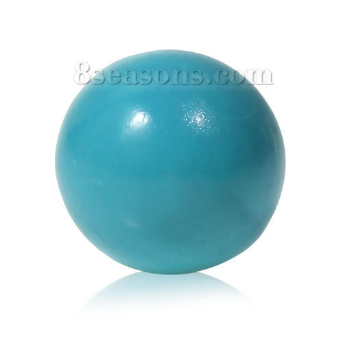 Immagine di Rame Armonia Ball Tondo Verde Blu Pittura Senza Foro Adatto pendaglio di Angelo Rufer della Bola Armonia Circa 16mm Dia, 1 Pz