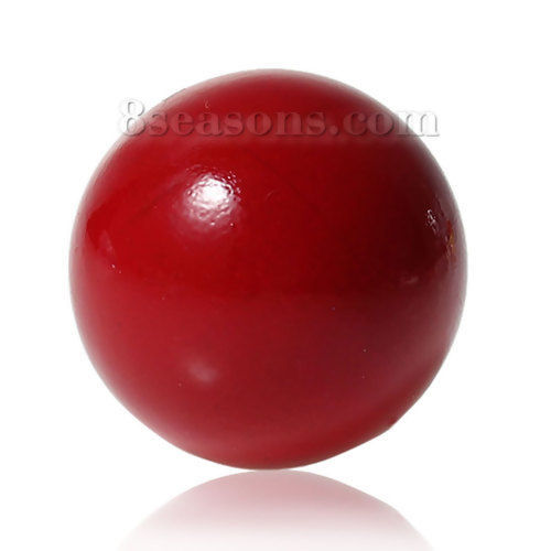 Immagine di Rame Armonia Ball Tondo Rosso Pittura Senza Foro Adatto pendaglio di Angelo Rufer della Bola Armonia Circa 16mm Dia, 1 Pz