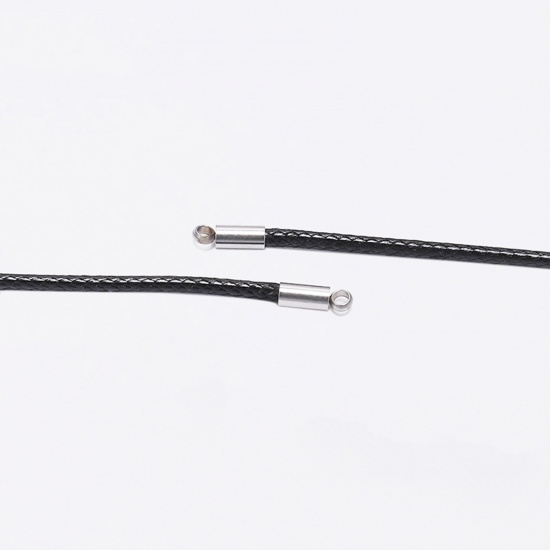 Immagine di 304 Acciaio Inossidabile Connettore di Collana Cilindrico Tono Argento (Adatto 4mm Corda) 9mm x 5mm, 10 Pz