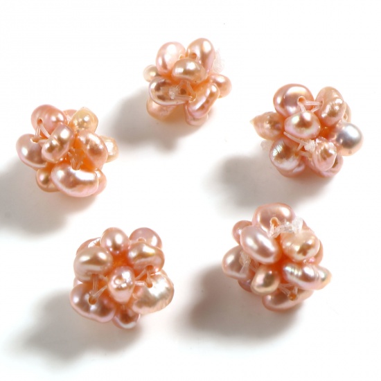 Immagine di Naturale Perla Barocco Perline Fiore Arancione Circa 7mm-9mm Dia, 1 Pz