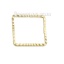 Immagine di 100 Pz Ottone Geometrico Connettori per Ciondoli per Cornice con Cornice Oro Placcato Quadrato 10mm x 10mm