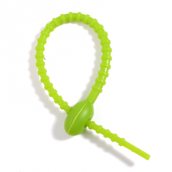 Bild von Silikon Schlüsselkette & Schlüsselring Zubehör Grün 21.5cm , 5 Strange