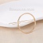 Picture of Hair Clips Gold Plated Circle Ring 61mm x 45mm, 2 PCs