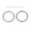 Picture of Stainless Steel Open Jump Rings Findings Round Silver Tone 12mm( 4/8") Dia, 200 PCs