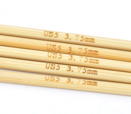 Immagine di (US5 3.75mm) Bambù DP Ferri da Maglia Naturale 13cm Lunghezza, 1 Serie ( 5 Pz/Serie)