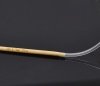 (US5 3.75mm) 竹 輪 編み針 ナチュラル 100cm 長さ、 1 対 の画像