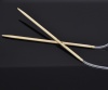 Bild von (US4 3.5mm) Bambus Tube Stricknadel Naturfarben 120cm lang, 1 Paar