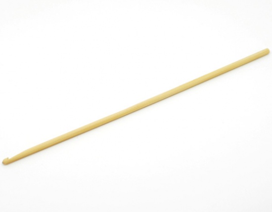 Picture of (UK11 3.0mm) Bamboo Crochet Hooks Needles Natural 15cm(5 7/8") long, 5 PCs