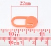 Bild von ABS Sicherheitsnadeln ABS Plastik Maschenmarker Maschenmarkierer Stitch Marker 22mmx10mm. Verkauft eine Packung mit 40