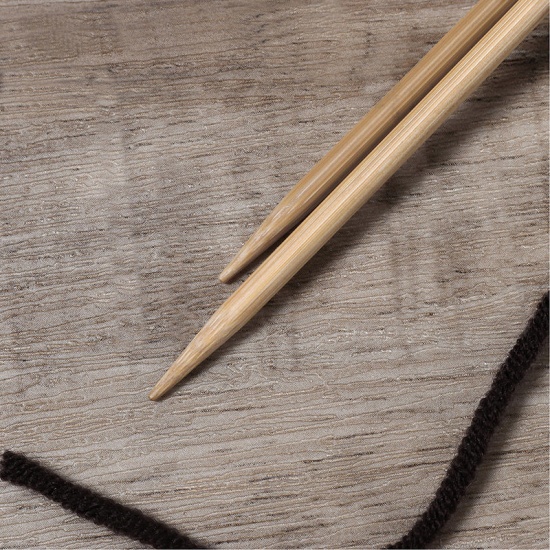Изображение (US5 3.75мм) Бамбук Спицы & Крючки Кругвые Естественный цвет 40см длина, 1 ШТ